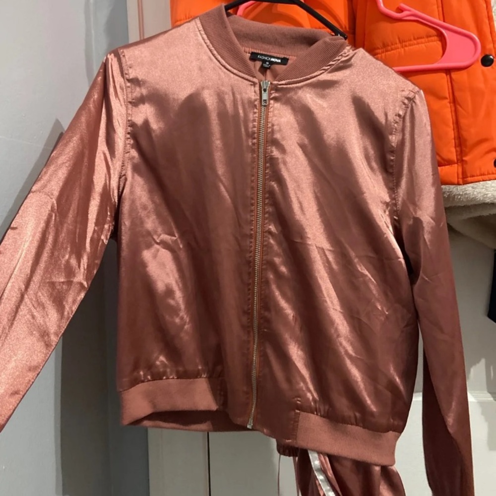 Silk jogging suit